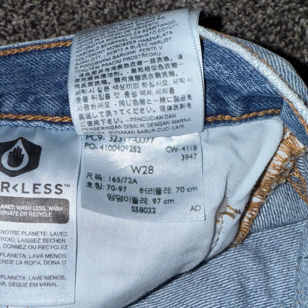 Levi's Light Blue Denim Cutoff Shorts - Picture 6 of 6